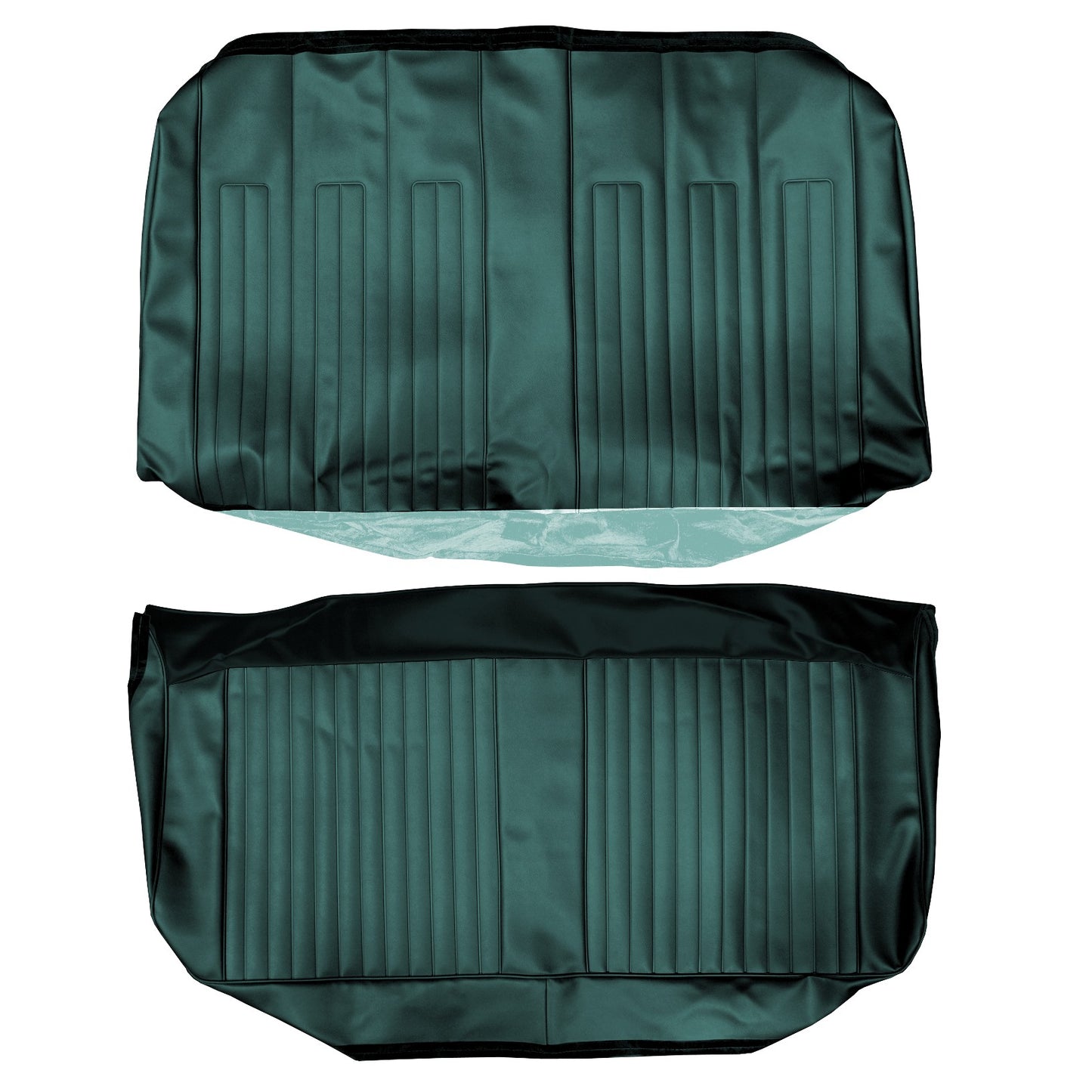 68 GTO/LEMANS CONVERTIBLE REAR UPHOLSTERY - TURQUOISE