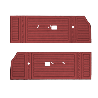 67 SATELLITE/GTX FRONT DOOR PANELS - RED
