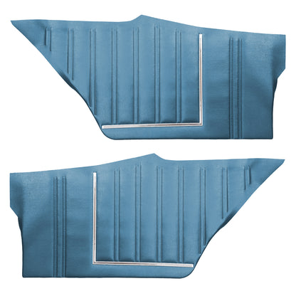 73 SATELLITE SEBRING/ROADRUNNER/GTX "DECOR" HARDTOP REAR UPPER PANELS - BRIGHT BLUE