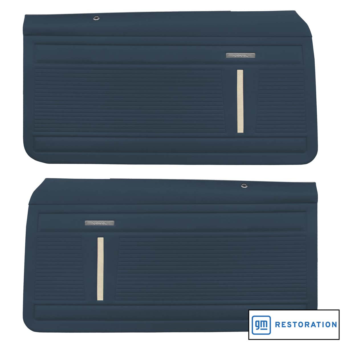 71 NOVA "STANDARD" FRONT DOOR PANELS (PRE-ASSEMBLED) - BLUE