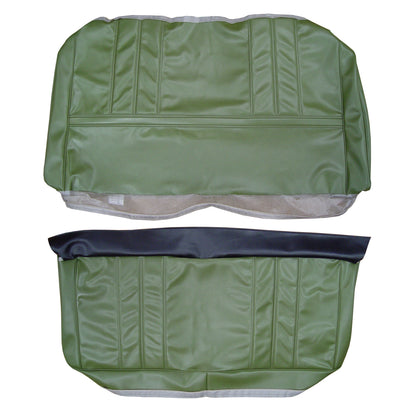 71 CUTLASS HARDTOP COUPE REAR UPHOLSTERY - JADE GREEN