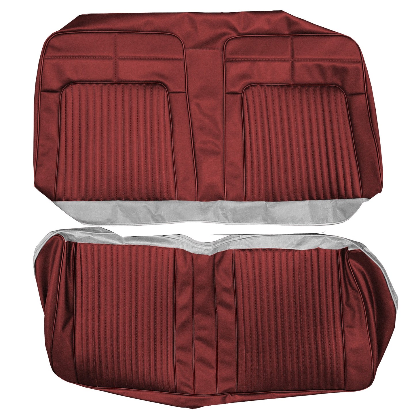 69 CORONET 500/RT CONVERTIBLE REAR UPHOLSTERY - RED
