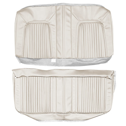 68 CUTLASS SUPREME HOLIDAY COUPE REAR UPHOLSTERY - PARCHMENT