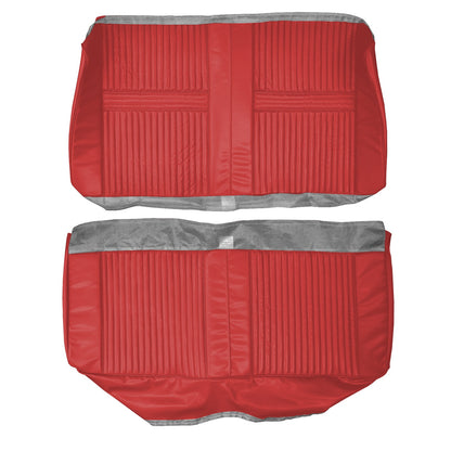 64 CUTLASS/442 HARDTOP REAR UPHOLSTERY - RED