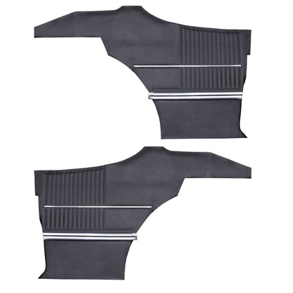 68-69 CUTLASS 'S'/442 SPORTS COUPE REAR PANELS (UNASSEMBLED) - BLACK