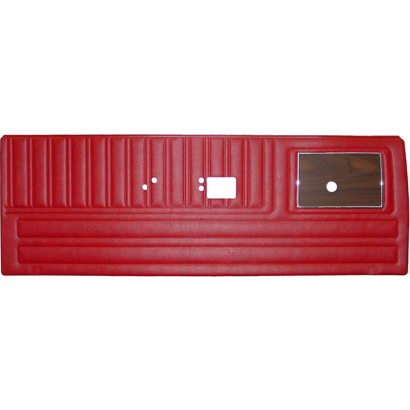 70 DUSTER FRONT "DECOR" FRONT DOOR PANELS W/ WOODGRAIN - RED