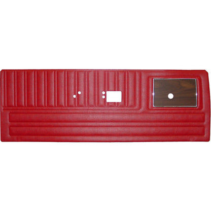 70 DUSTER FRONT "DECOR" FRONT DOOR PANELS W/ WOODGRAIN - RED