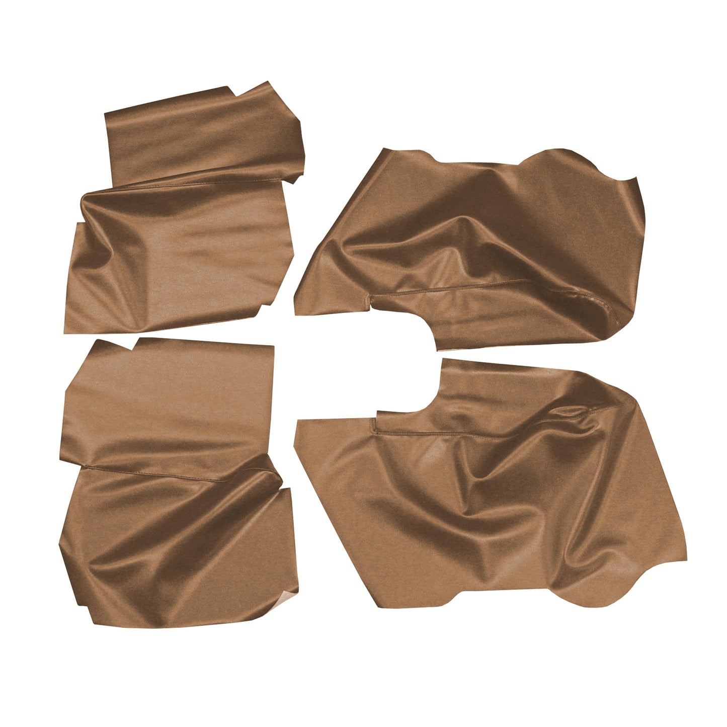 64 GM A-BODY CONVERTIBLE REAR ARMREST PANEL COVERS - BROWN