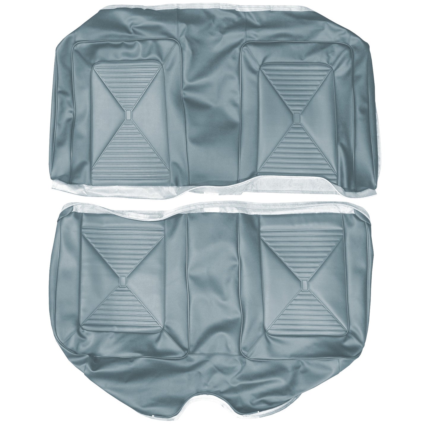 65 DART GT HARDTOP REAR UPHOLSTERY - BLUE