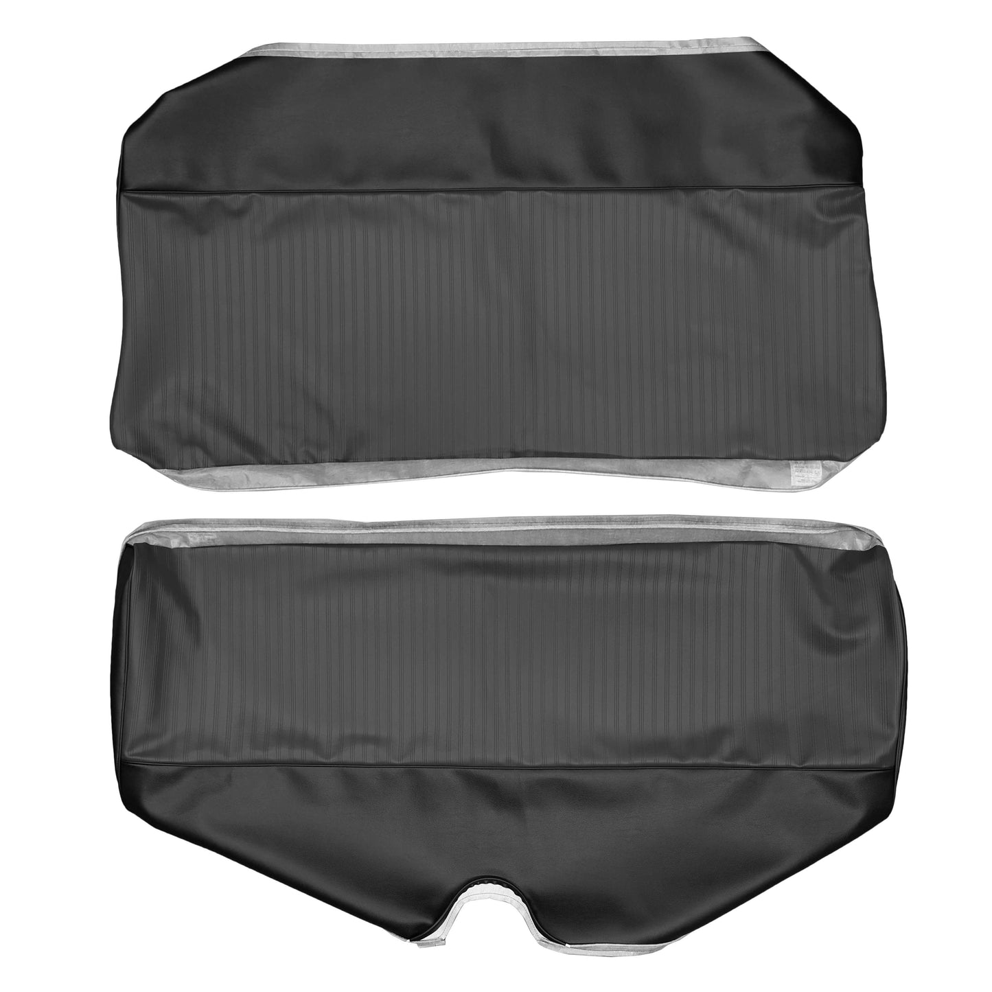 69 DART SWINGER HARDTOP REAR UPHOLSTERY - CHARCOAL/BLACK