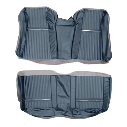 65 SPORT FURY HARDTOP REAR UPHOLSTERY - NAVY
