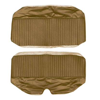 69 DART SWINGER HARDTOP REAR UPHOLSTERY - SADDLE