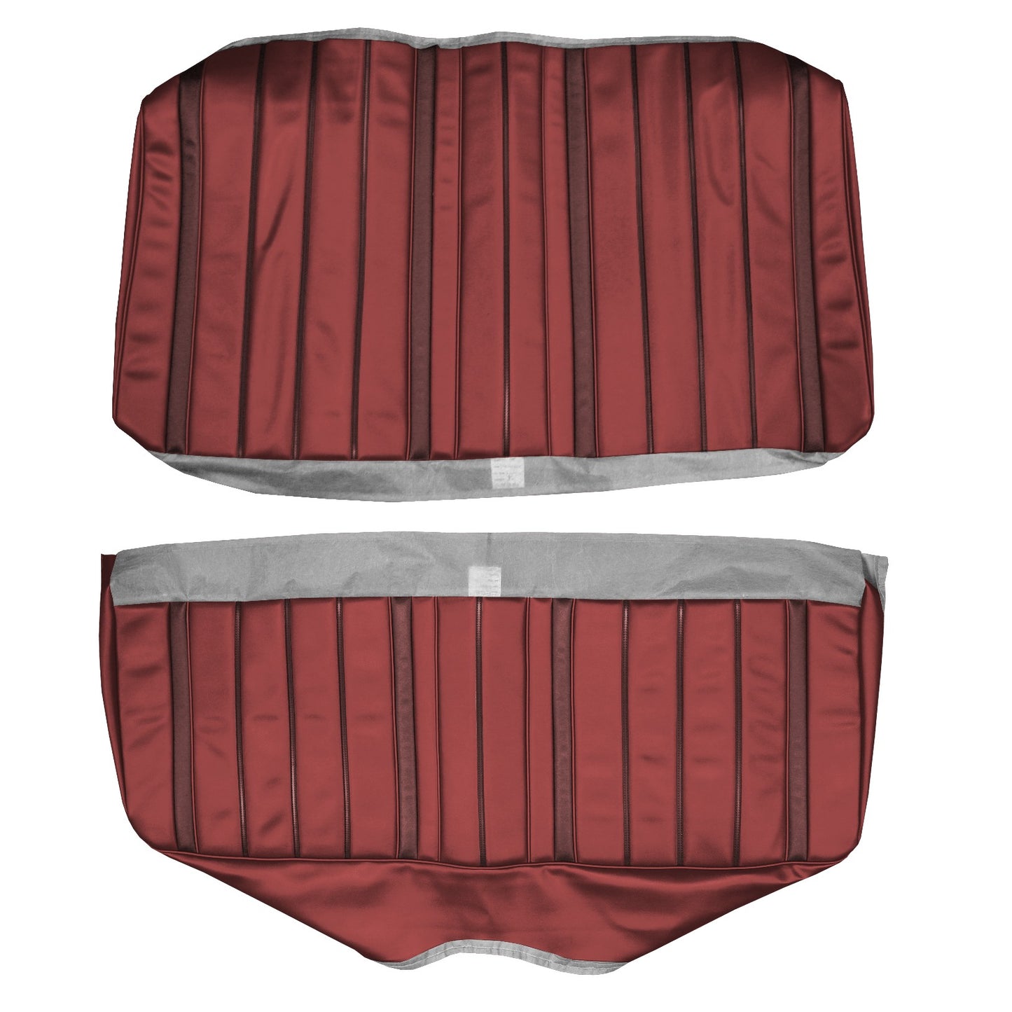 66 SKYLARK/GS SPORT COUPE REAR UPHOLSTERY - RED W/ DARK RED ACCENT