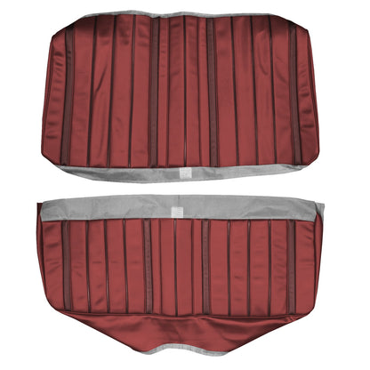 66 SKYLARK/GS SPORT COUPE REAR UPHOLSTERY - RED W/ DARK RED ACCENT