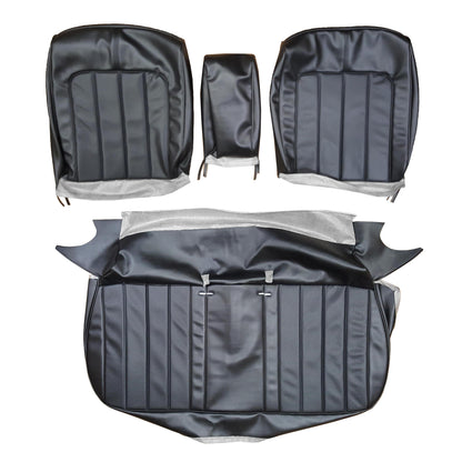 70 SKYLARK/GS "DELUXE" SPLIT BENCH W/ C.A.R. UPHOLSTERY - BLACK