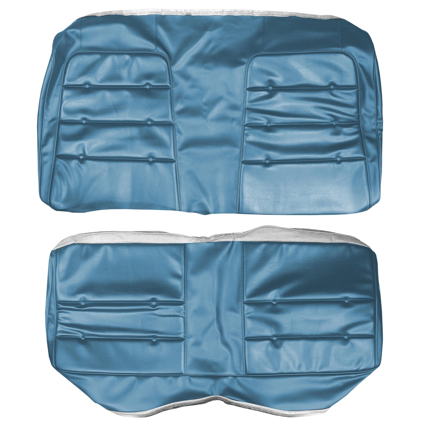 72 CHARGER/SATELLITE/ROADRUNNER REAR UPHOLSTERY - BRIGHT BLUE
