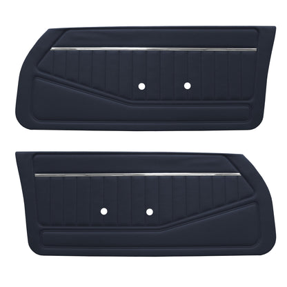 80-81 FIREBIRD/TRANS AM "STANDARD" DOOR PANELS (UNASSEMBLED) - BLUE