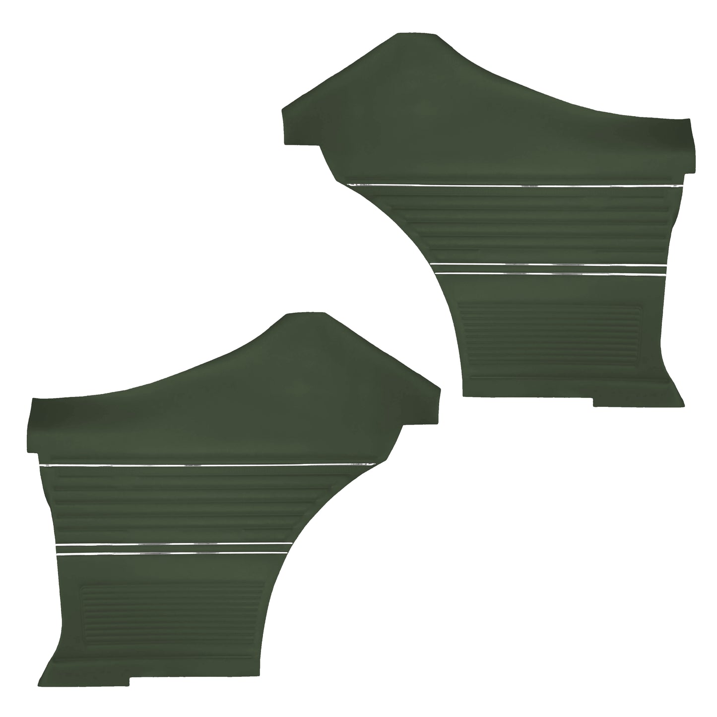 69 CHEVELLE/MALIBU HARDTOP REAR PANELS (UNASSEMBLED) - DARK GREEN