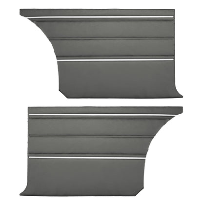 70 SPORT SATELLITE/ROADRUNNER/GTX/SUPERBIRD  HARDTOP REAR PANELS - CHARCOAL W/ SILVER WELT