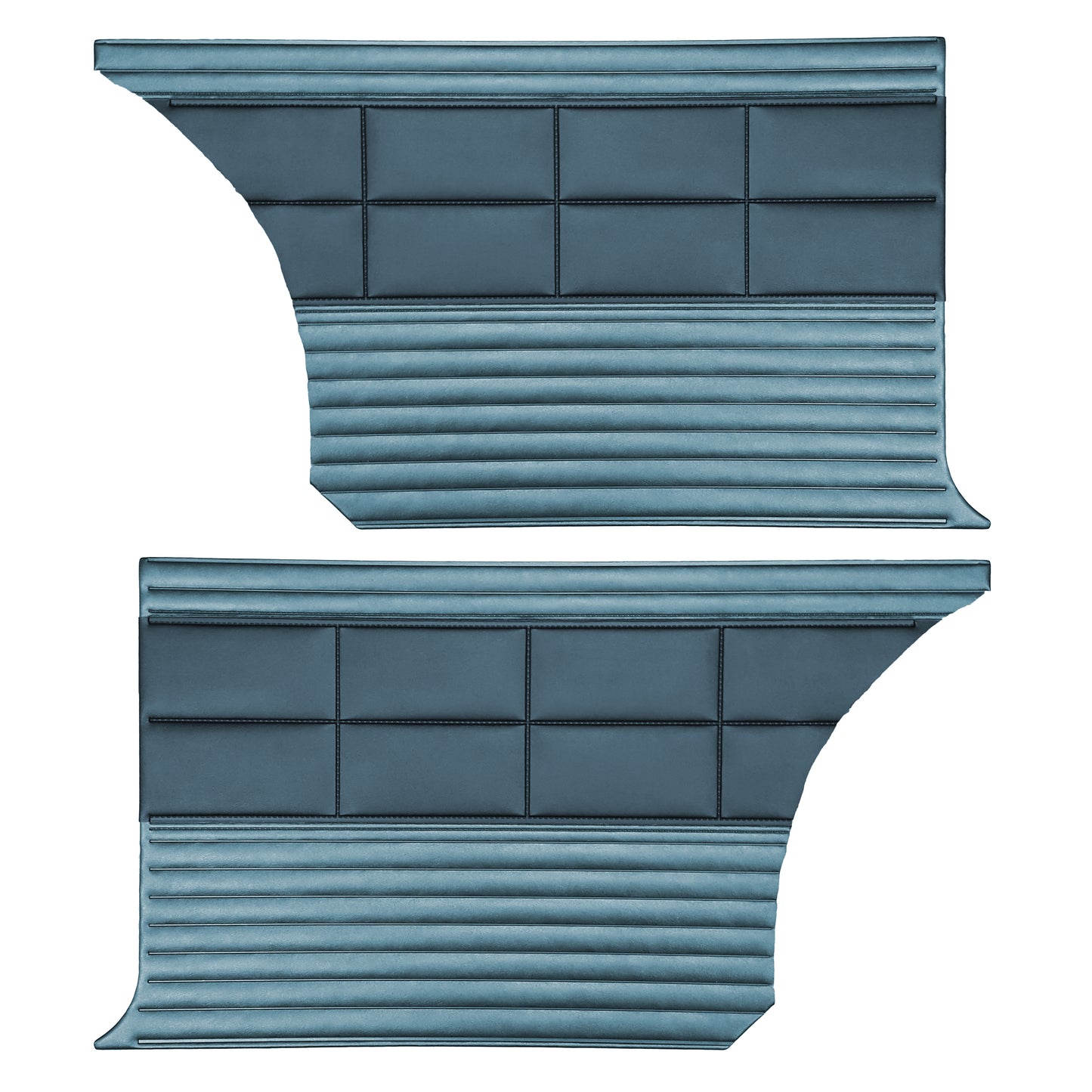 68 SATELLITE/ROADRUNNER "DECOR" HARDTOP REAR PANELS - DARK BLUE/LIGHT BLUE