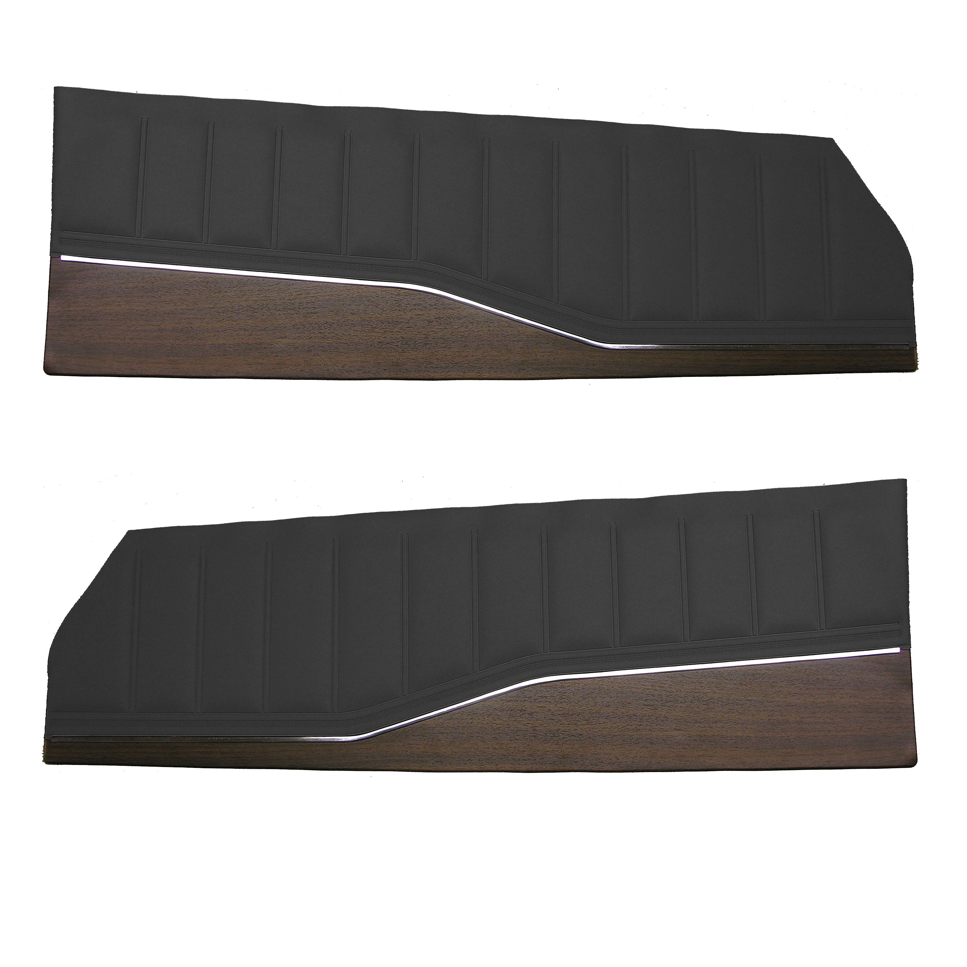 73 Charger Door Panels (Bucket Models) - Black - Legendary Auto