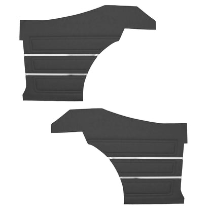 69 SKYLARK/GS "STANDARD" SPORT COUPE REAR PANELS (UNASSEMBLED) - BLACK