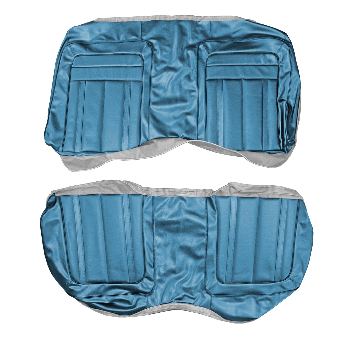 70 BARRACUDA GRAN COUPE HARDTOP REAR UPHOLSTERY - BRIGHT BLUE
