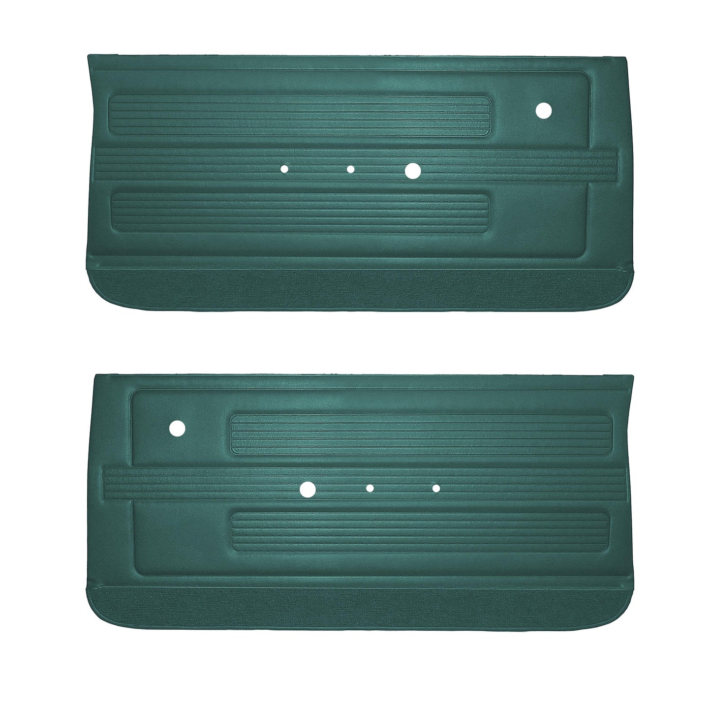 67 GTO/LEMANS FRONT DOOR PANELS - TURQUOISE