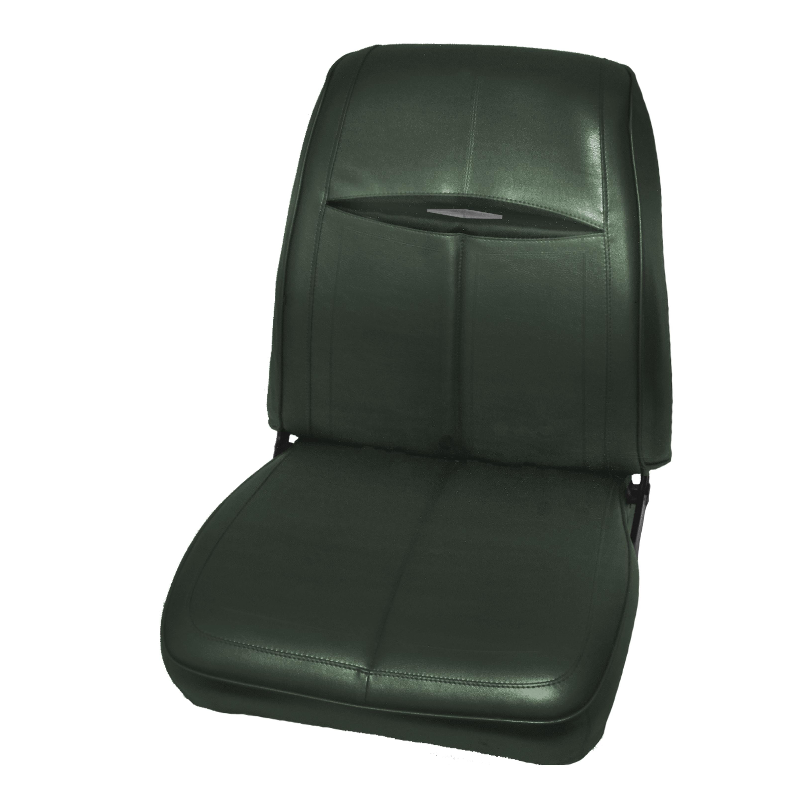 68 Dart Gt/Gts Bucket Seat Upholstery - Dk Met Green - Legendary