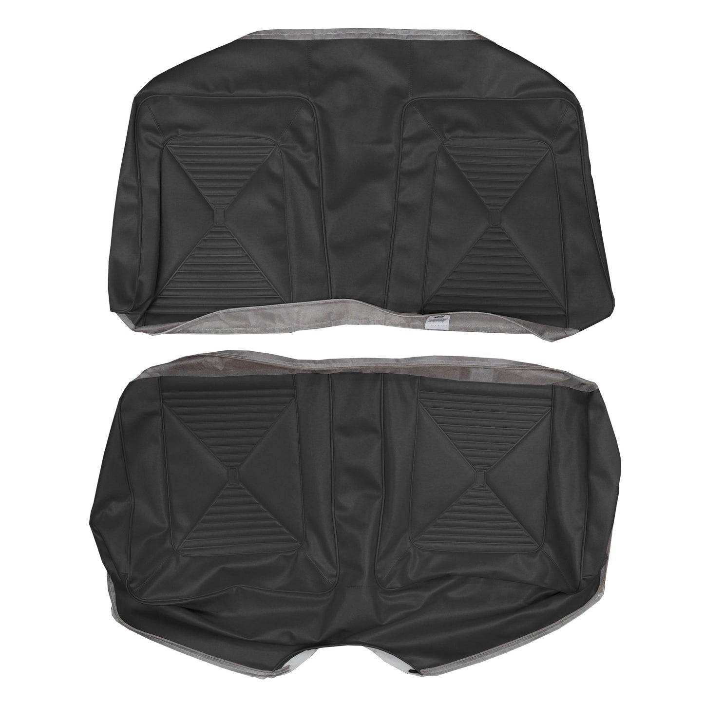 65 DART GT CONVERTIBLE REAR UPHOLSTERY - BLACK
