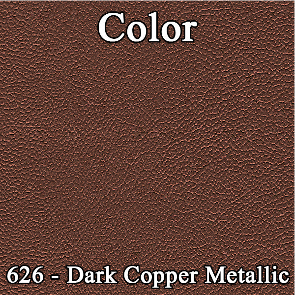 67 BELVEDERE II CONVERTIBLE REAR UPHOLSTERY - SRM DARK COPPER/COPPER
