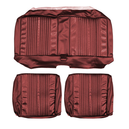 67 DART 270 SPLIT BENCH UPHOLSTERY - RED