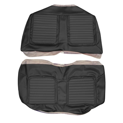 65 BELVEDERE II CONVERTIBLE REAR UPHOLSTERY - BLACK