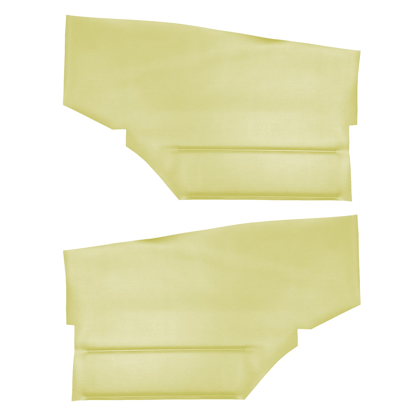 69 CAMARO "DELUXE" HARDTOP REAR PANELS W/ FOLD-DOWN SEAT (UNASSEMBLED) - YELLOW