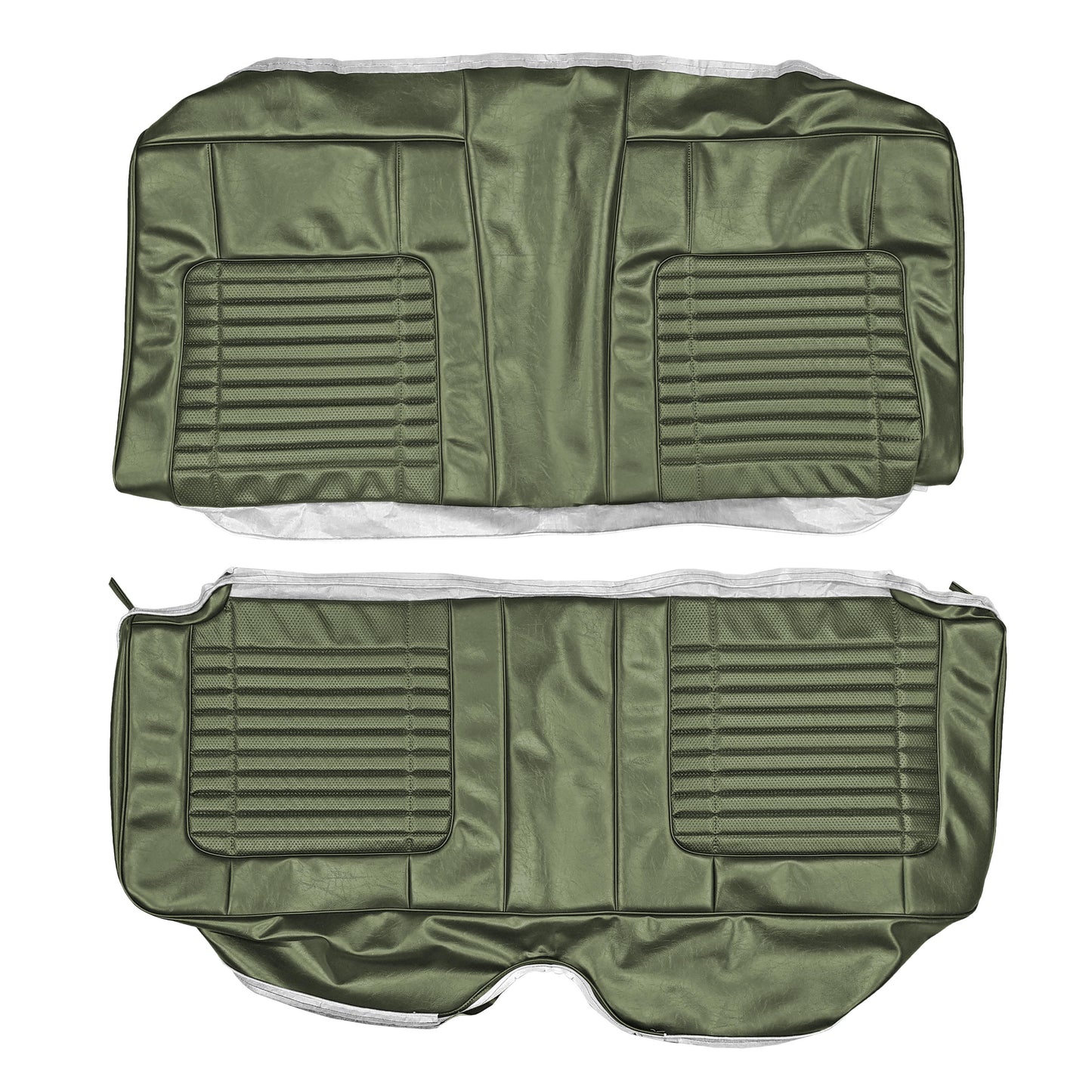70 CHARGER HARDTOP REAR UPHOLSTERY - GREEN