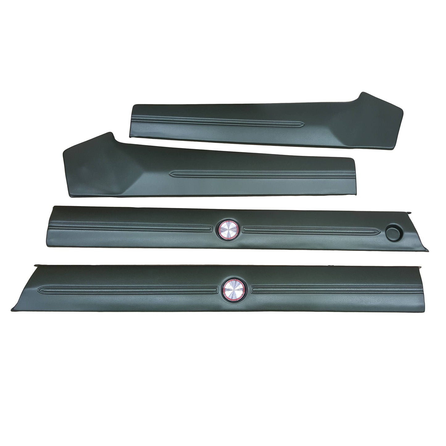 70 CHARGER FRONT & REAR UPPER DOOR PANEL PADS - GREEN