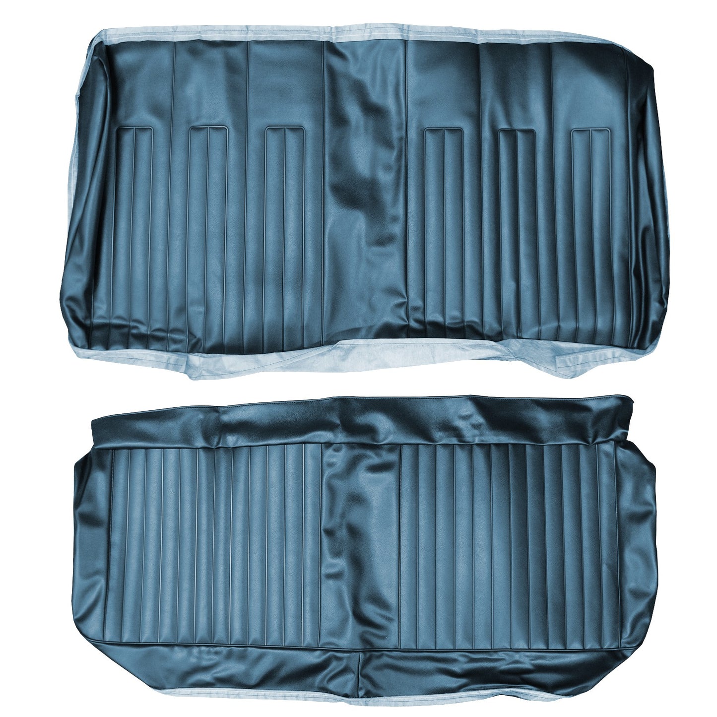 68 GTO/LEMANS HARDTOP REAR UPHOLSTERY - BLUE
