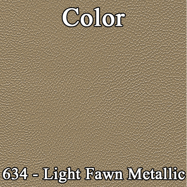 68 FURY III 4DR/WAGON SPLIT BENCH W/ C.A.R. UPHOLSTERY - FAWN W /SRM DARK BROWN ACCENT