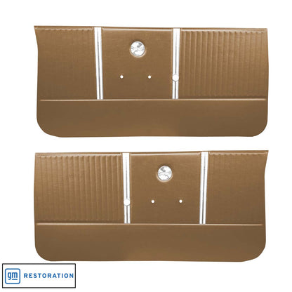 64 CHEVELLE/MALIBU FRONT DOOR PANELS - SADDLE