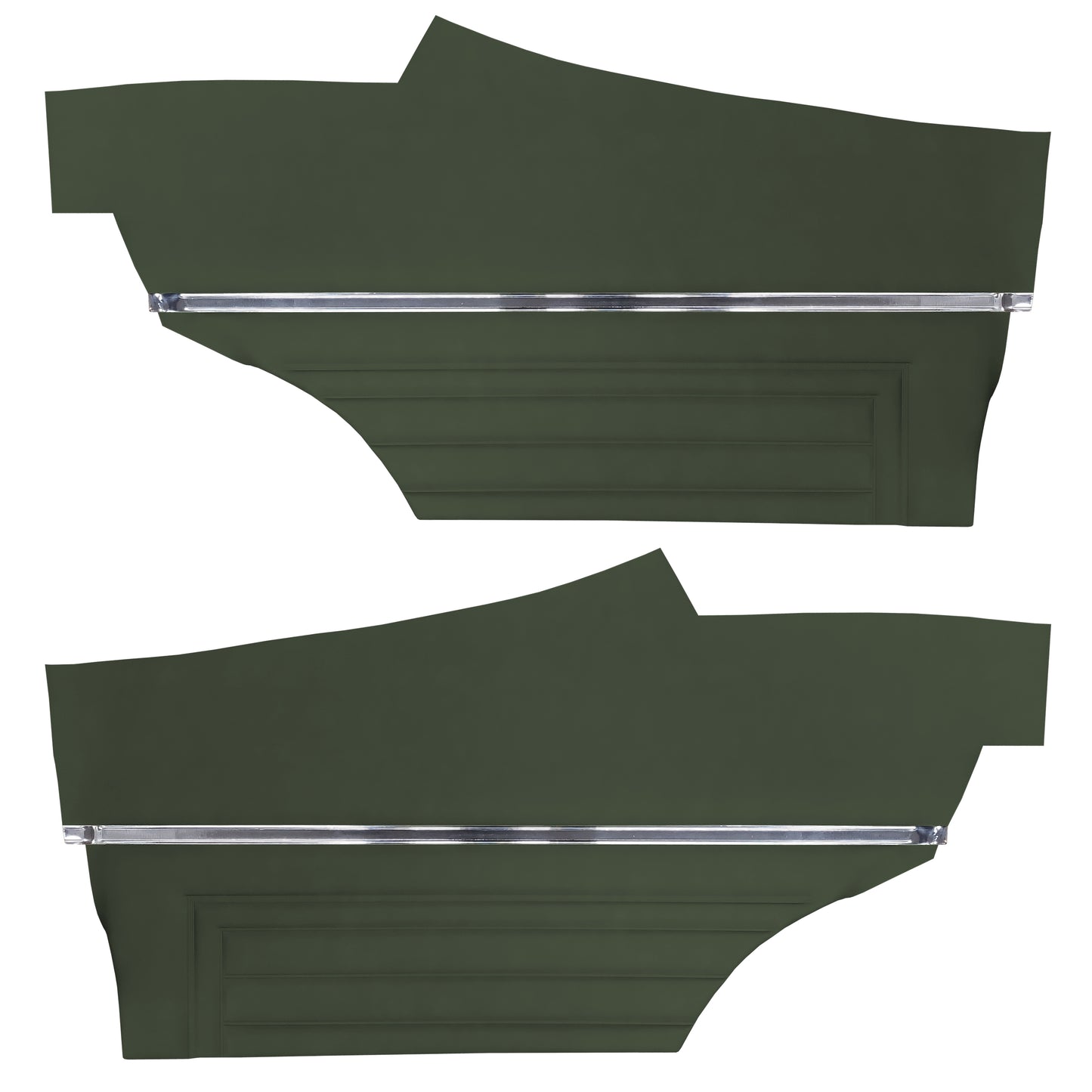 72 SKYLARK/GS "STANDARD" SPORT COUPE REAR PANELS (UNASSEMBLED) - GREEN