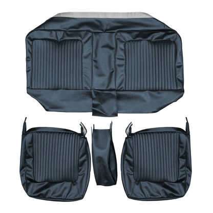 67 BARRACUDA SPLIT BENCH W/ C.A.R. UPHOLSTERY - NAVY