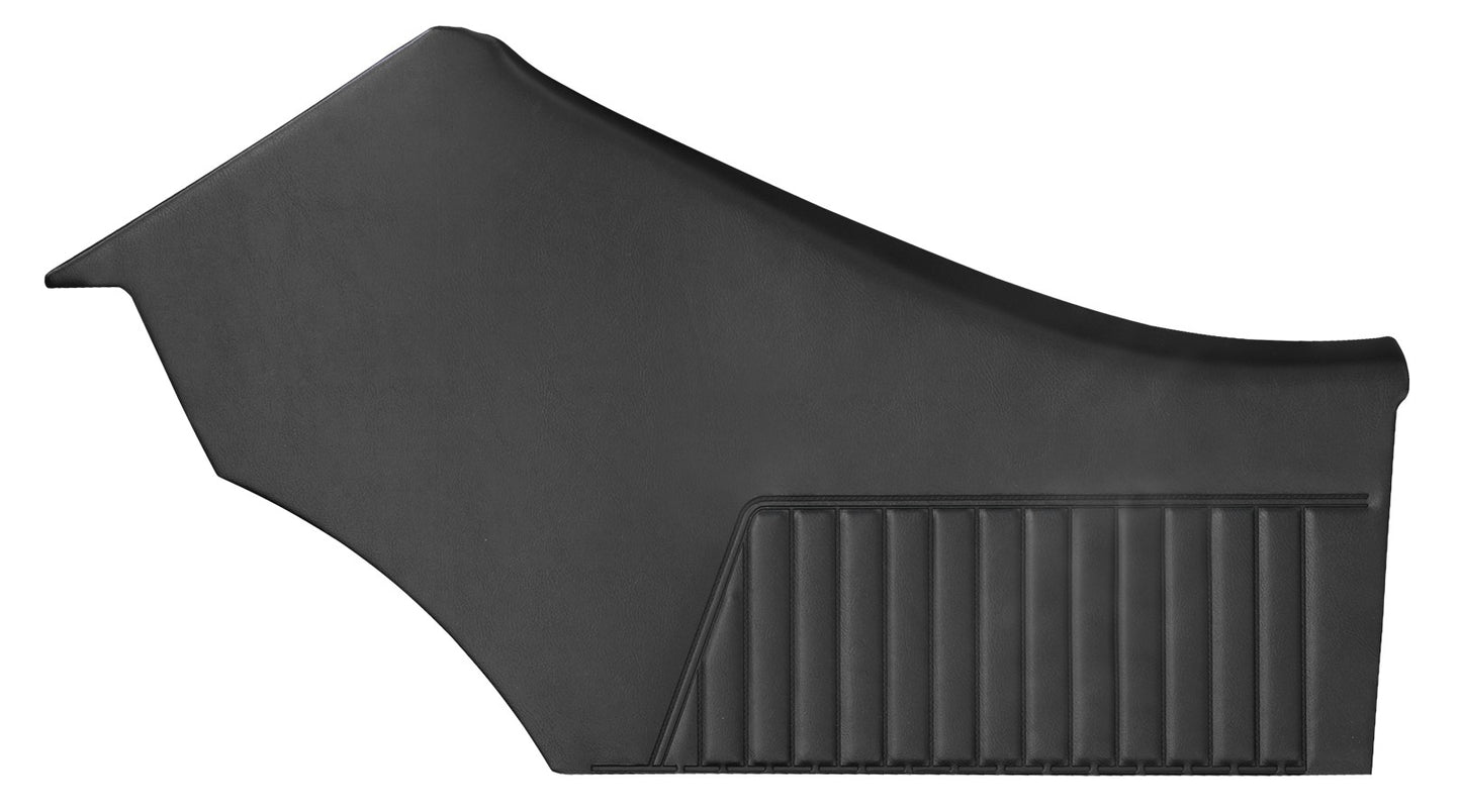 68 CHEVELLE/MALIBU 'OLDSMOBILE REPLACEMENT' HARDTOP REAR PANELS (UNASSEMBLED) - BLACK