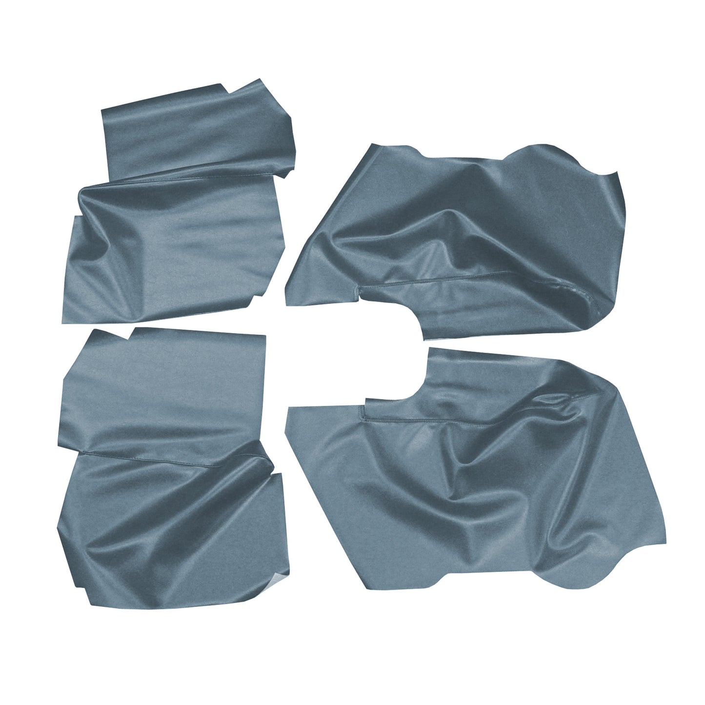 64 GM A-BODY CONVERTIBLE REAR ARMREST PANEL COVERS - LIGHT BLUE