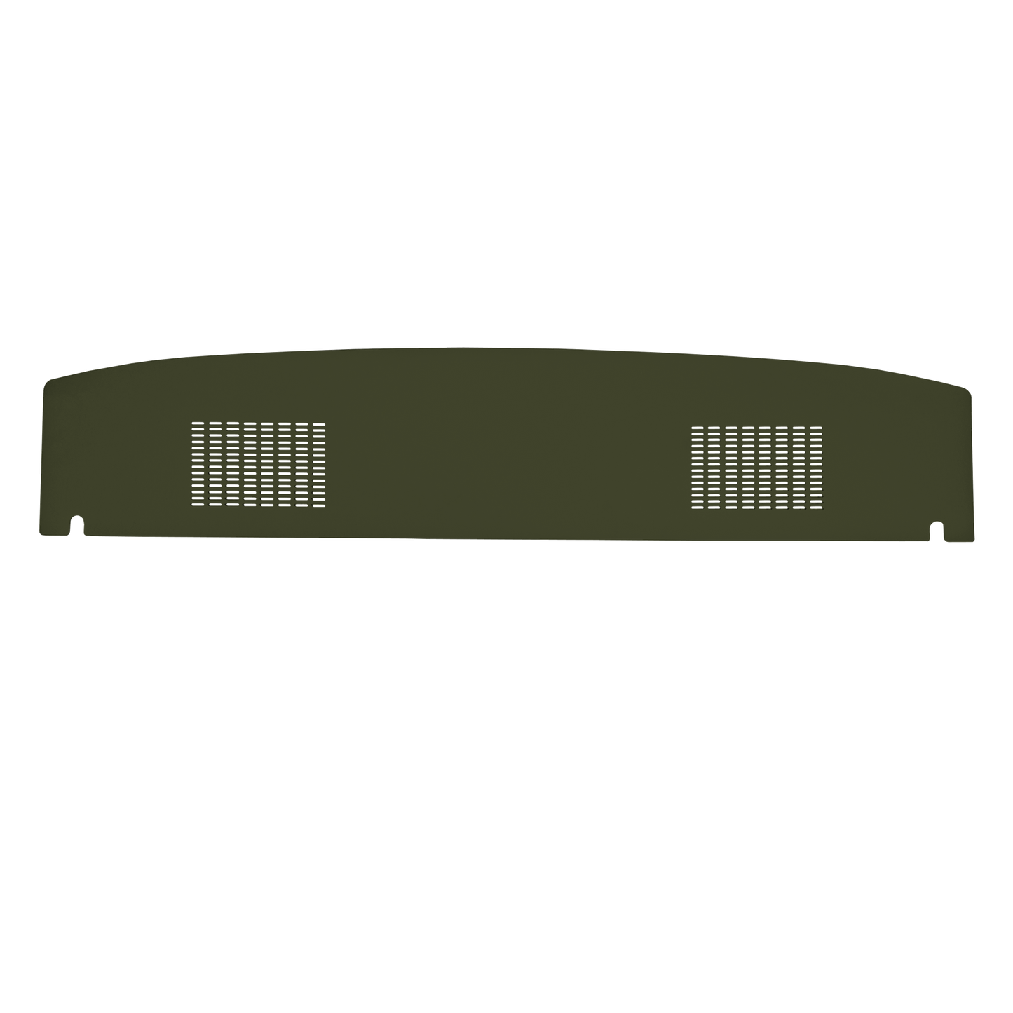 71 CHALLENGER HARDTOP PACKAGE TRAY WITH SPEAKER CUT-OUTS - GREEN