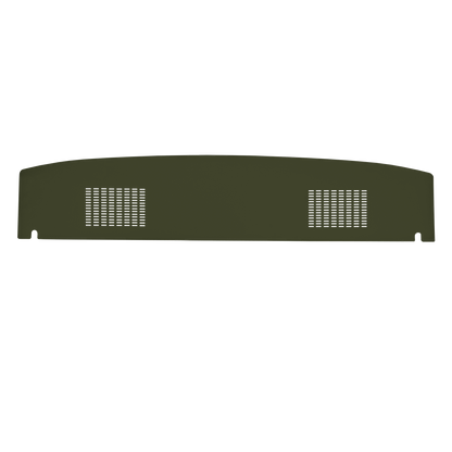 71 CHALLENGER HARDTOP PACKAGE TRAY WITH SPEAKER CUT-OUTS - GREEN