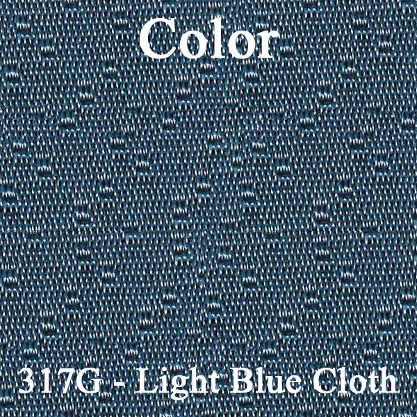 70 MONTE CARLO SPLIT BENCH CLOTH UPHOLSTERY - SRM LIGHT BLUE CLOTH/LIGHT BLUE