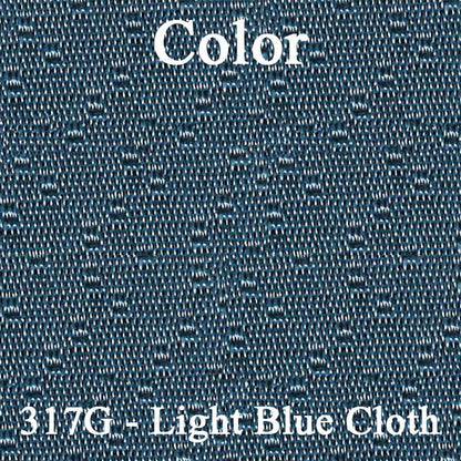 70 MONTE CARLO HARDTOP REAR CLOTH UPHOLSTERY - SRM LIGHT BLUE CLOTH/LIGHT BLUE