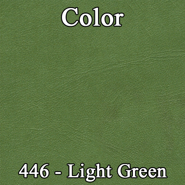 73 BARRACUDA/CHALLENGER BUCKET SEAT UPHOLSTERY - LIGHT GREEN/DARK GREEN