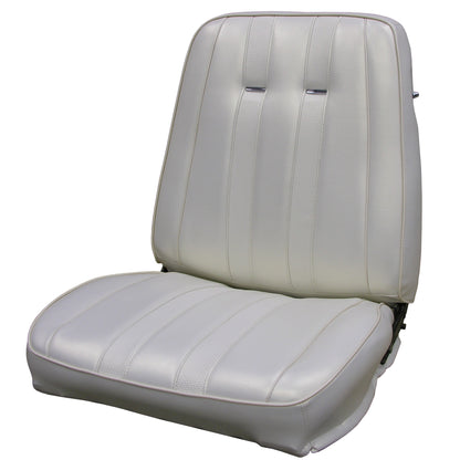 68 SPORT FURY BUCKET SEAT UPHOLSTERY - PEARL WHITE