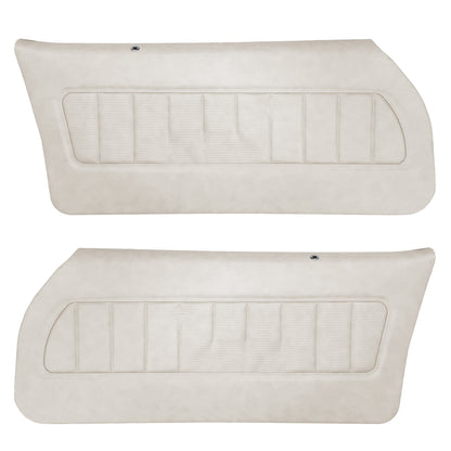 77 CAMARO "DELUXE" DOOR PANELS (PRE-ASSEMBLED) -  WHITE